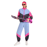 80er unisex Erwachsene Cosplay Kostüm Outfits Halloween Karneval Anzug